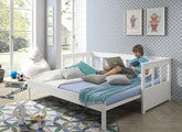 Pino White Captains Pull-Out Bed W/Optional Drawer